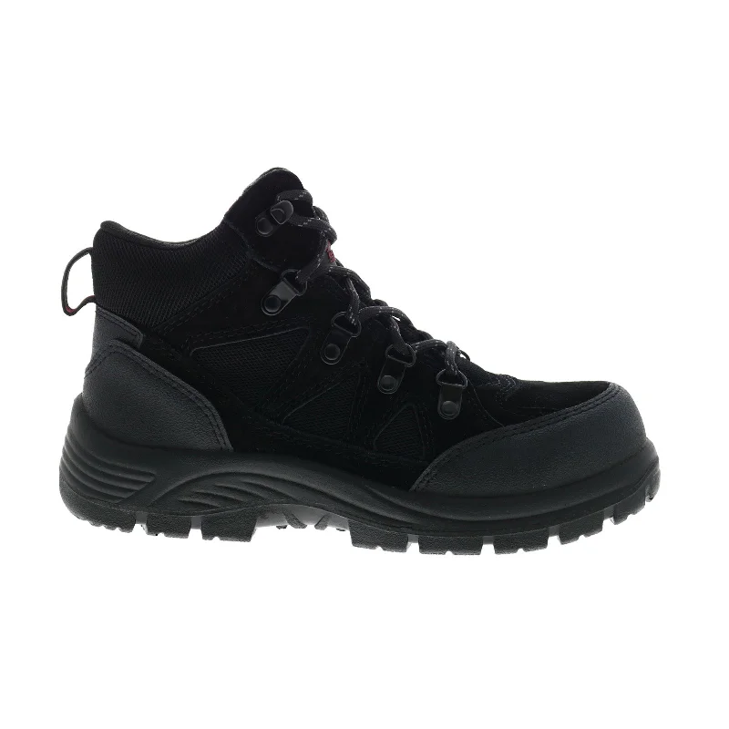 Avenger Grid Steel Toe Electrical Hazard A7240 Womens Black Work Boots